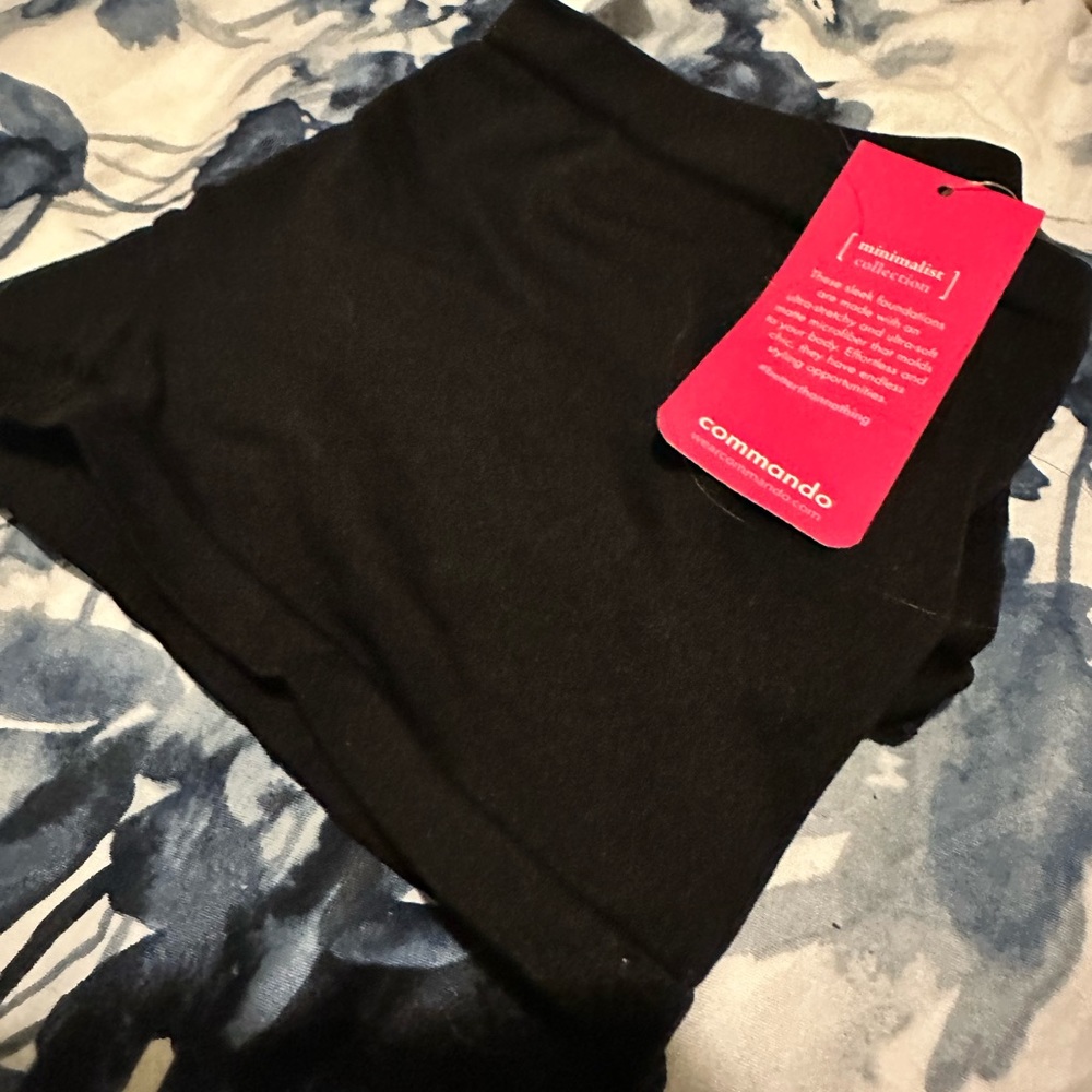 Commando never worn m/l black boyshorts!